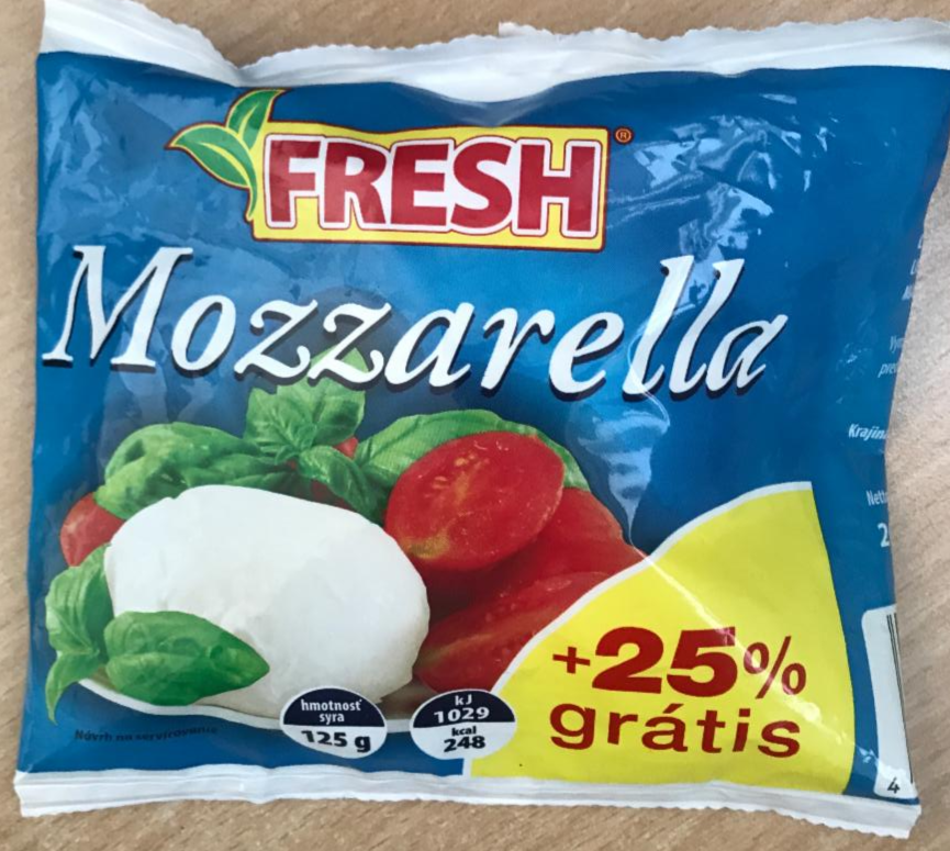 Fotografie - Fresh mozzarella 125g