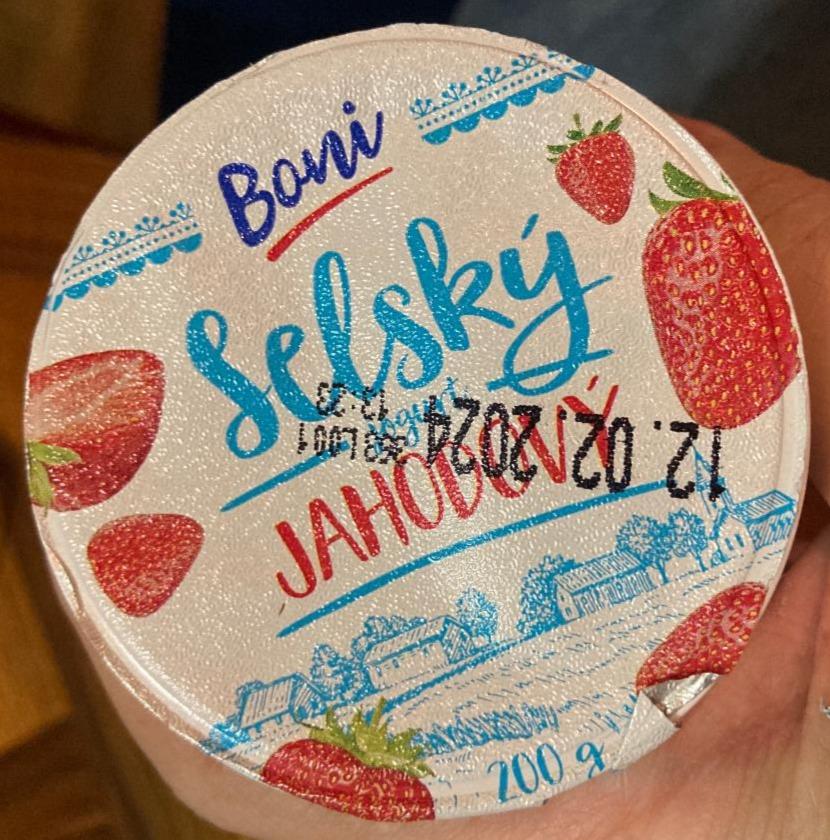 Fotografie - Selský jogurt Jahodový Boni