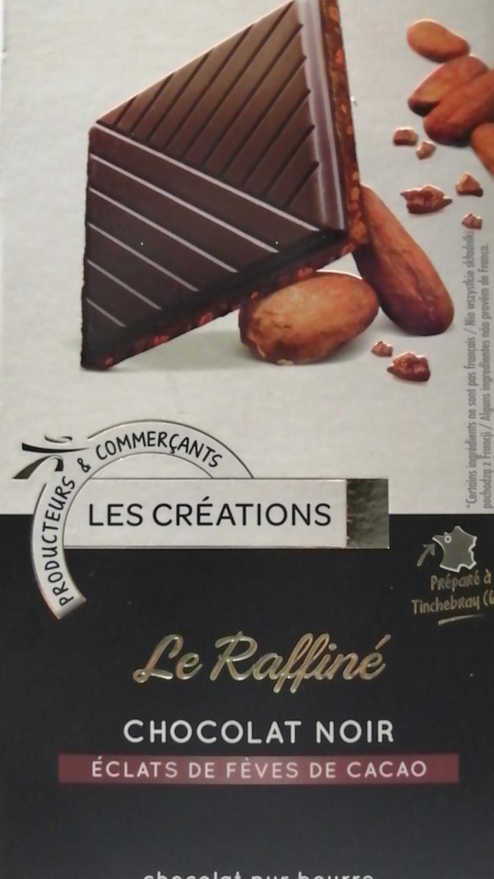 Fotografie - Le raffiné chocolat noir éclats de fèves de cacao Les Créations