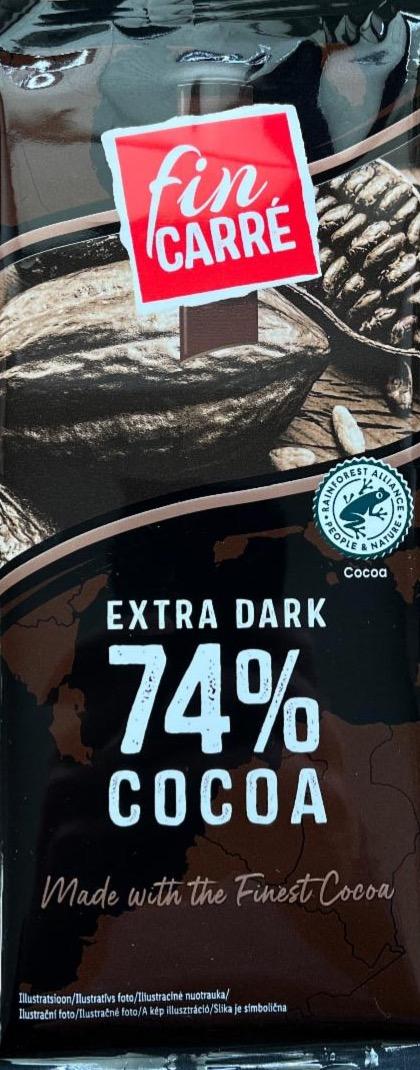 Fotografie - Extra Dark 74% cocoa Fin Carré
