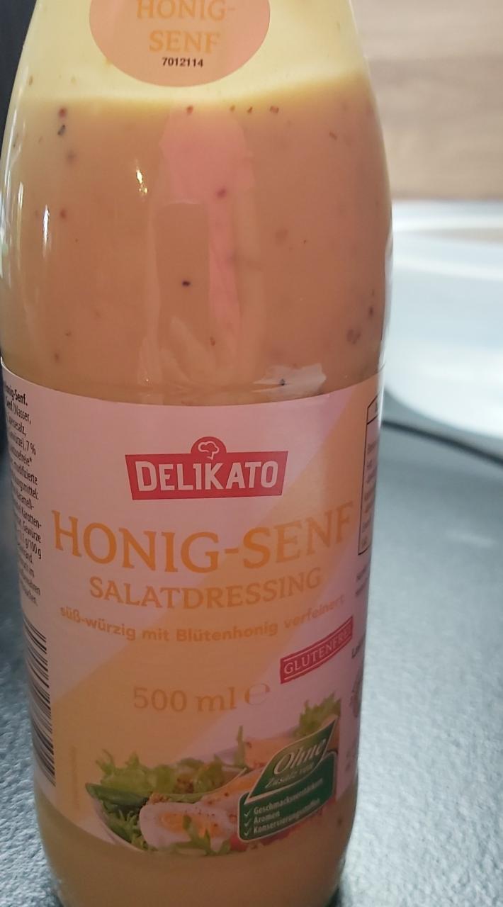 Fotografie - Salatdressing delikato Honig-senf