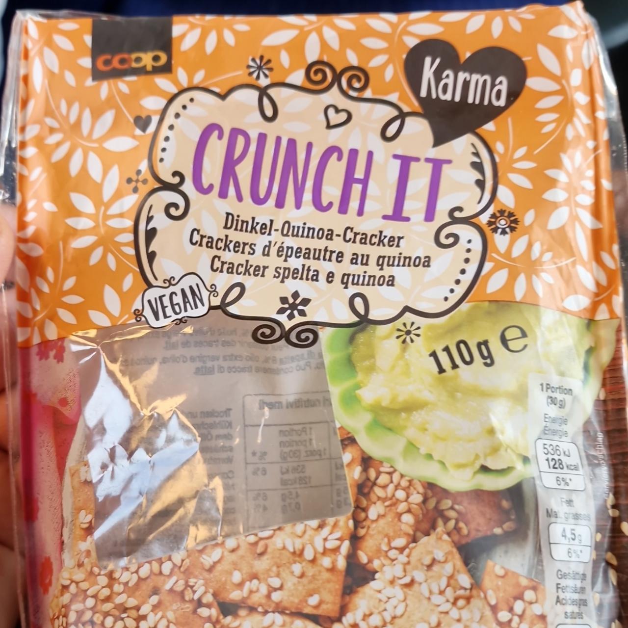 Fotografie - Karma Crunch it Dinkel Quinoa Cracker Coop