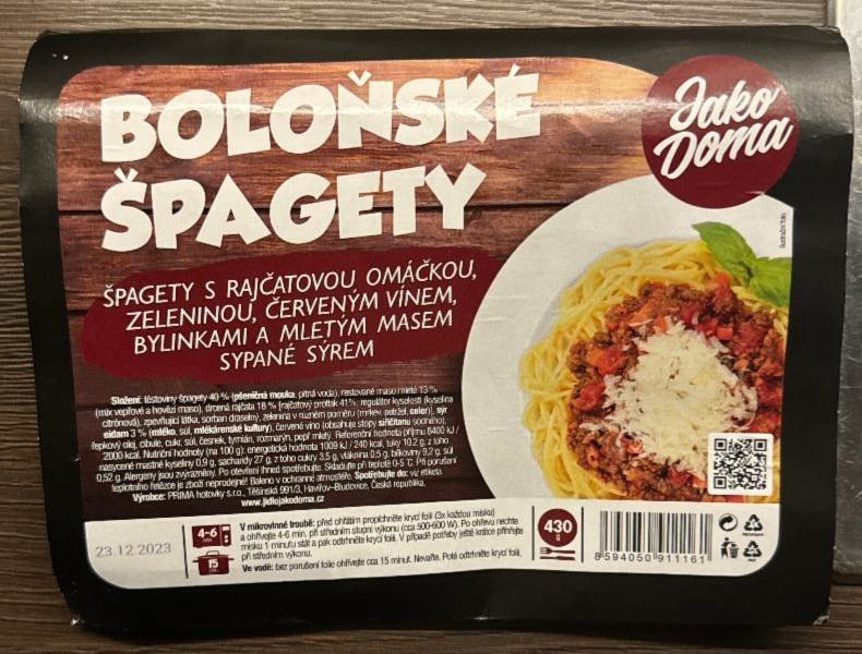 Fotografie - Boloňské špagety Jako doma