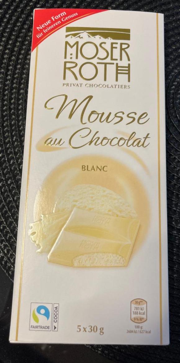 Fotografie - Mousse au Chocolat Blanc Moser Roth