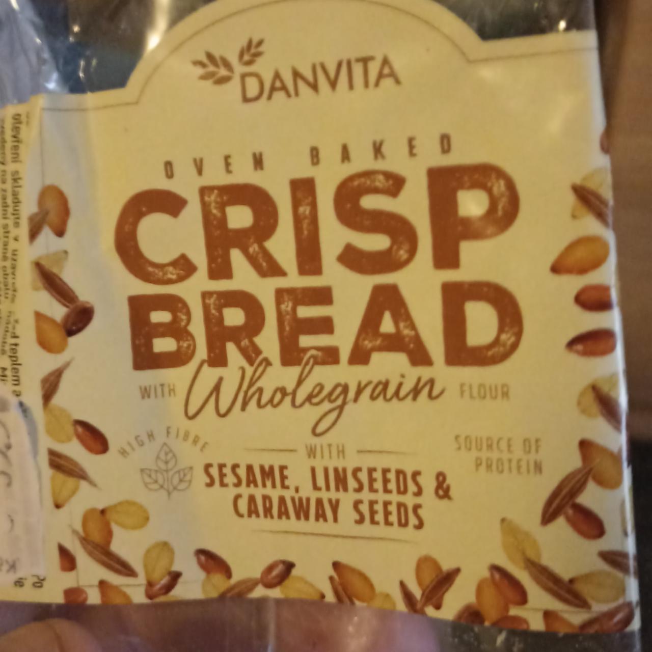 Fotografie - Oven Baked Crisp Bread Wholegrain Sesame, Linseeds & Caraway Seeds