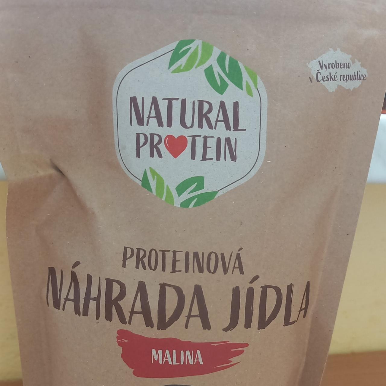 Fotografie - Proteinová náhrada jídla Malina Natural protein