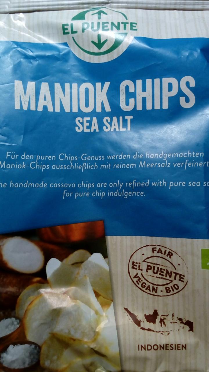 Fotografie - Bio Maniok Chips Sea Salt El Puente