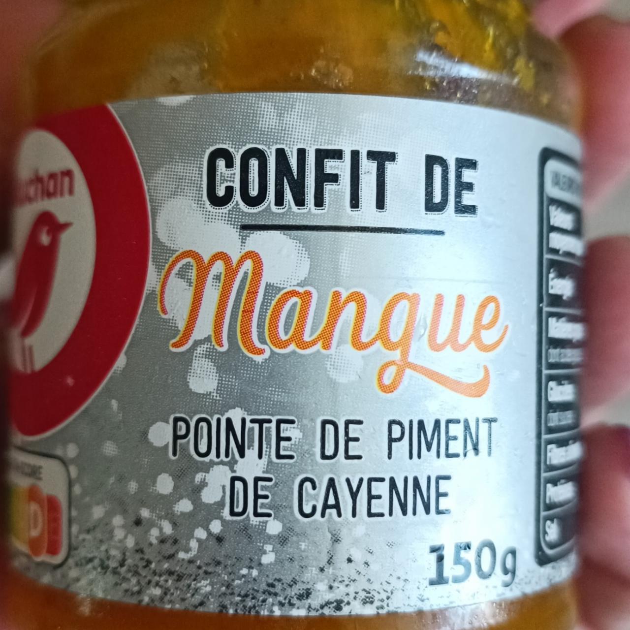 Fotografie - Confit de Mangue pointe de piment de cayenne Auchan