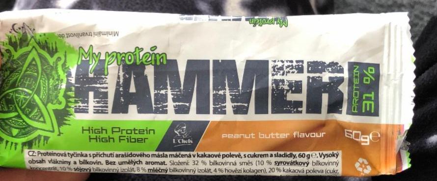 Fotografie - My protein High Protein High Fiber Peanut butter flavour Hammer