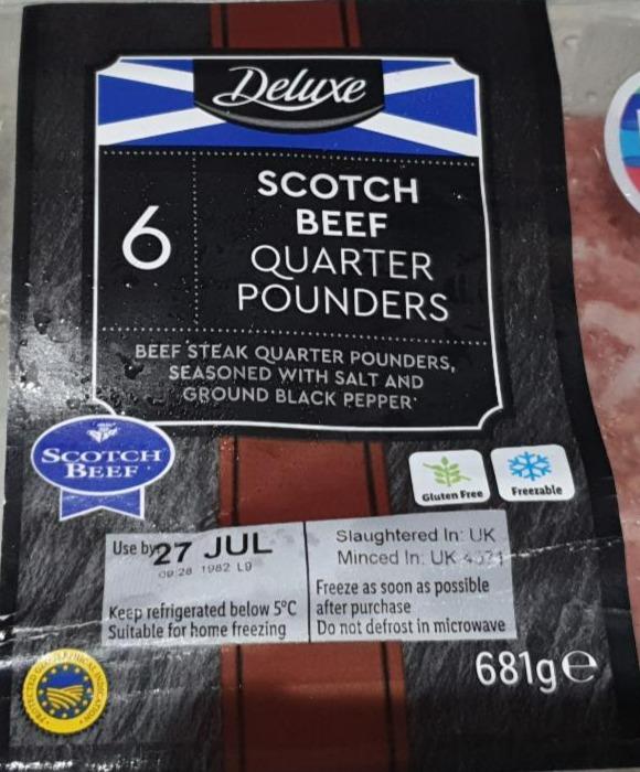 Fotografie - Scotch beef quarter pounders Deluxe