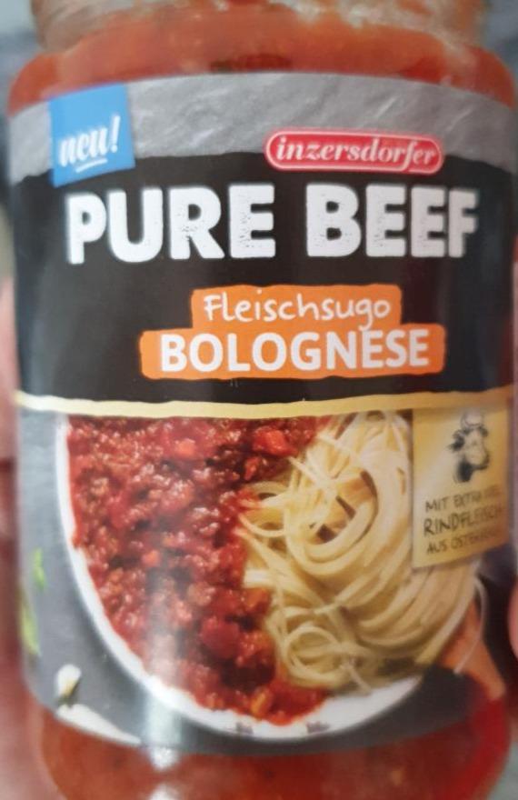 Fotografie - Pure Beef Fleischsugo Bolognese Inzersdorfer