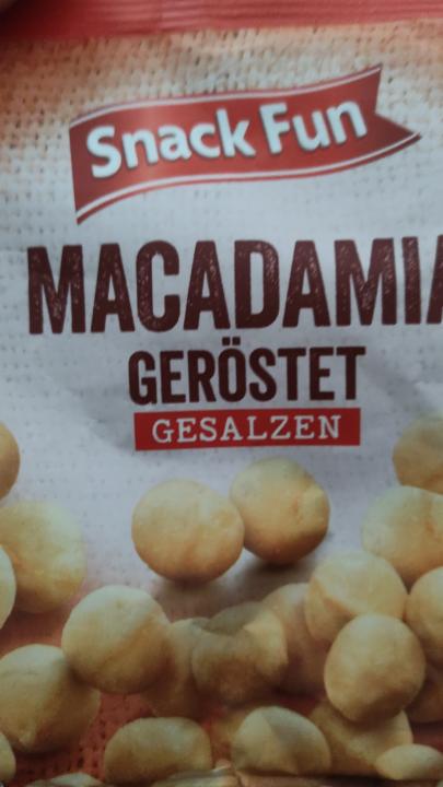 Fotografie - Macadamia geröstet gesalzen Snack Fun
