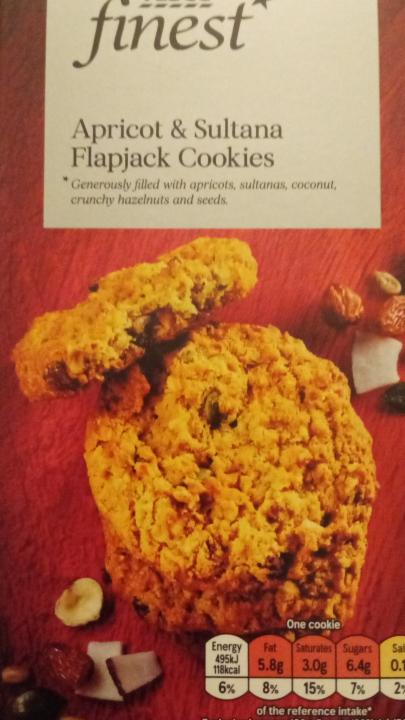 Fotografie - Apricot & Sultana Flapjack Cookies Tesco finest