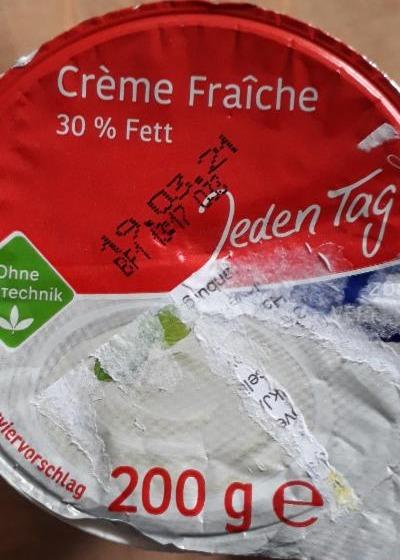 Fotografie - Crème Fraîche 30% Fett Jeden Tag