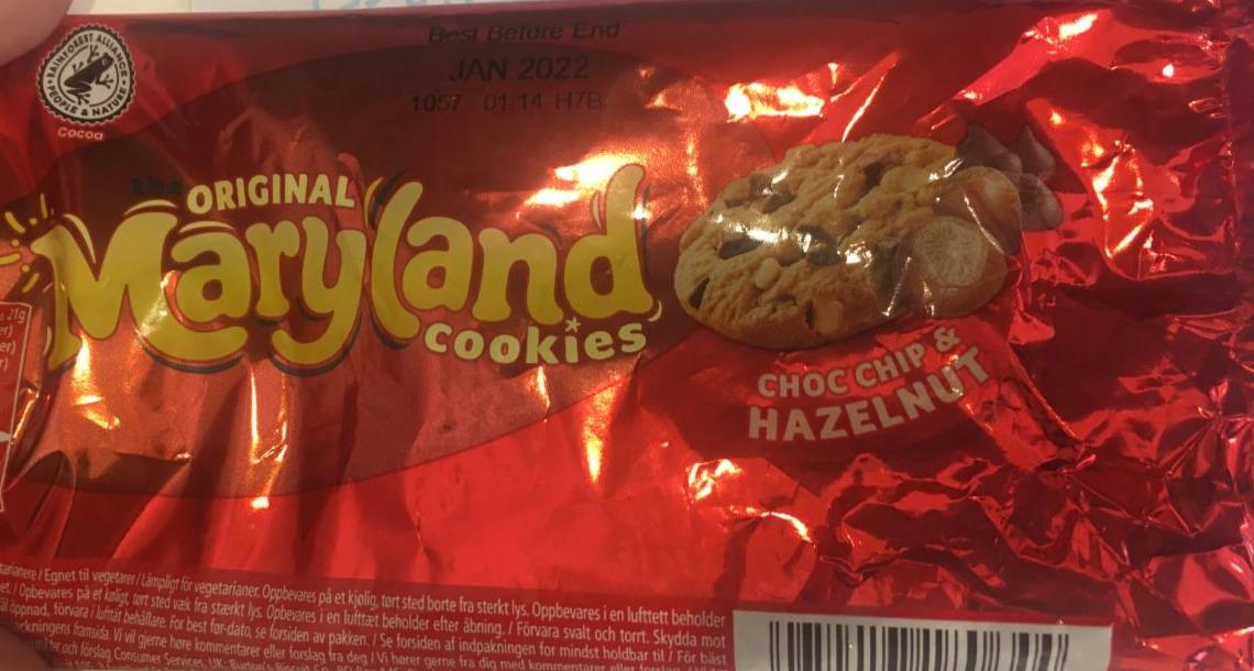 Fotografie - Cookies Choc Chip & Hazelnut Original Maryland