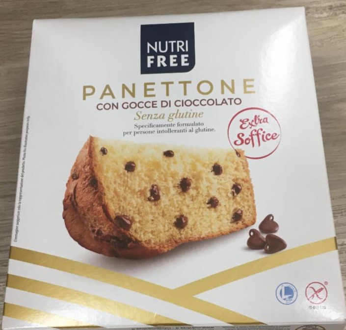 Fotografie - Panettone con gocce di cioccolato Senza Glutine NutriFree