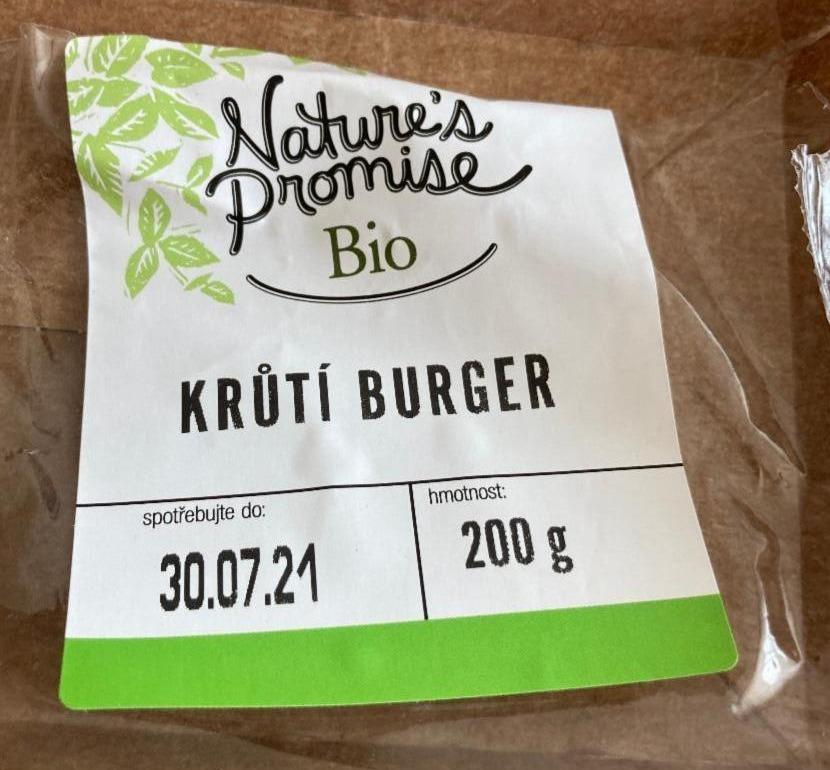 Fotografie - Bio Krůtí hamburger Nature's Promise