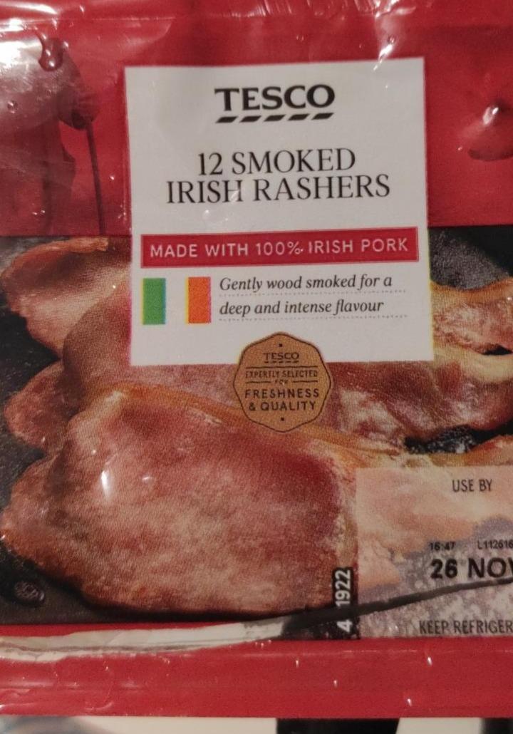 Fotografie - 12 Smoked Irish Rashers Tesco