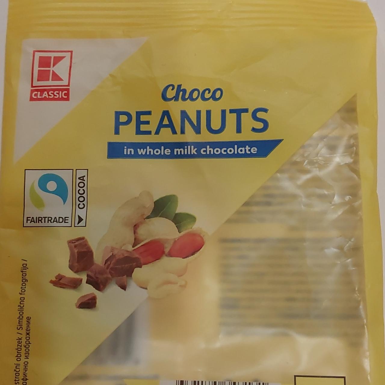 Fotografie - Choco peanuts in whole Milk chocolate K-Classic