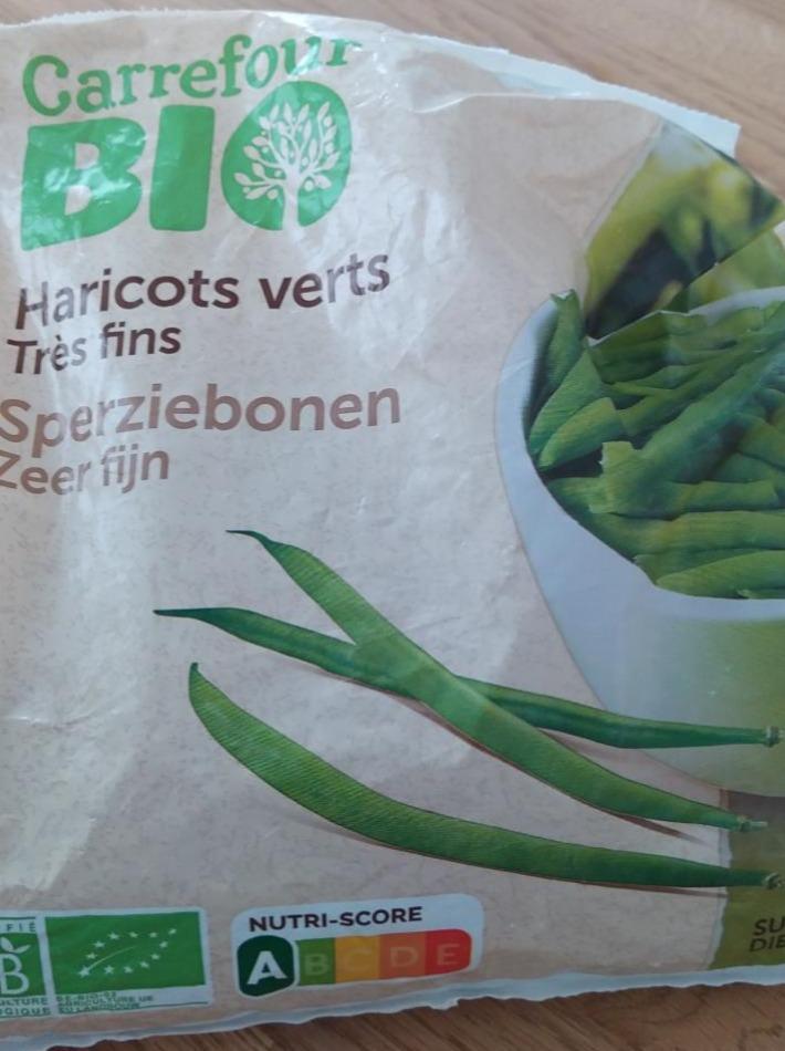 Fotografie - Haricots verts Très fins Carrefour Bio