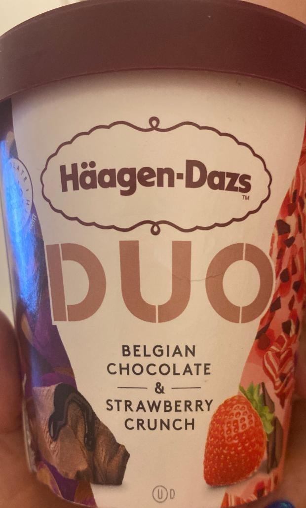 Fotografie - Duo Belgian chocolate and strawberry crunch Häagen-Dazs