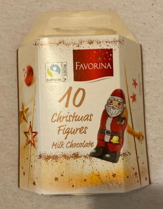 Fotografie - 10 Christmas Figures Milk Chocolate Favorina