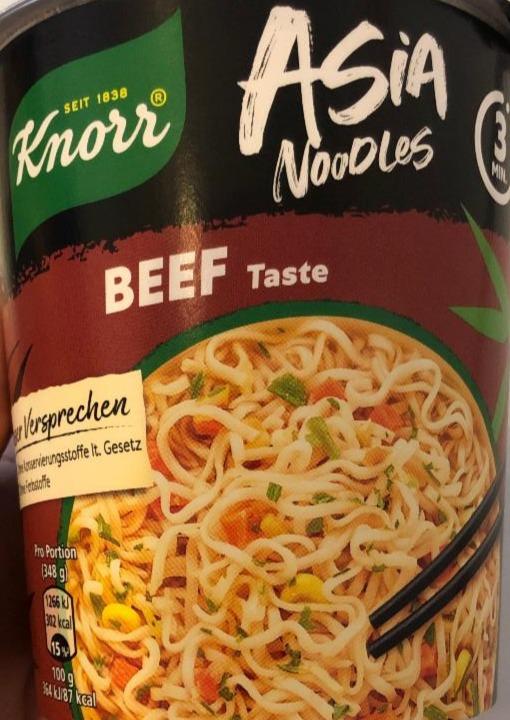 Fotografie - Asia noodles beef taste Knorr