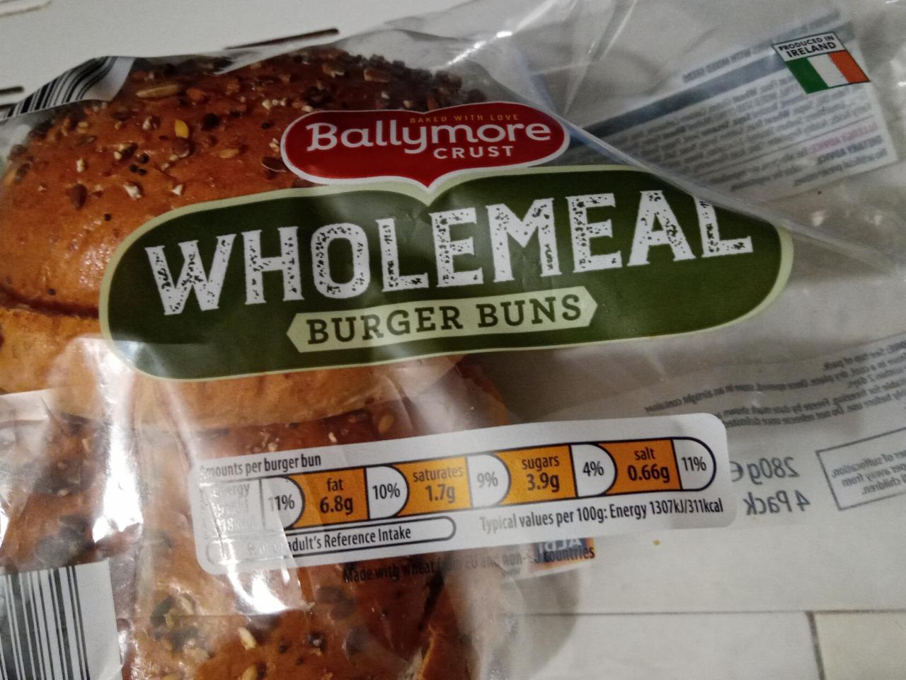 Fotografie - Wholemeal Burger Buns Ballymore Crust