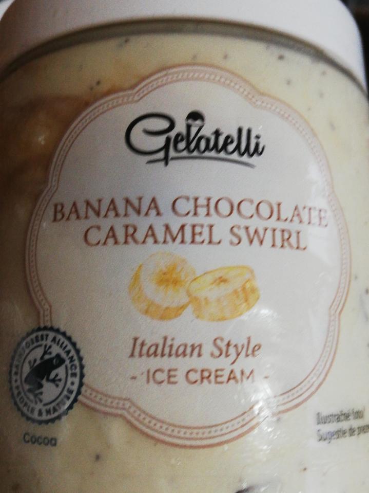 Fotografie - gelatelli banana Cocoa caramel swirl