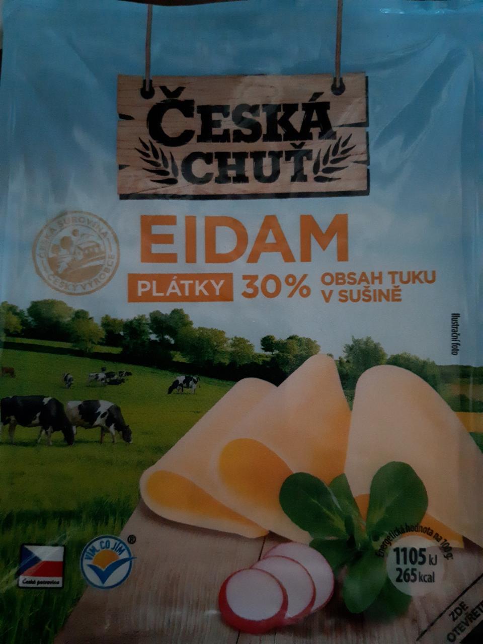 Fotografie - Eidam plátky 30% Česká chuť