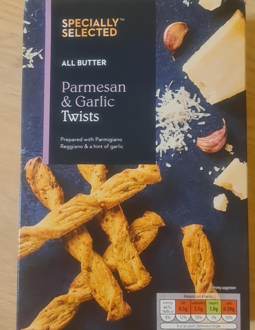 Fotografie - Parmesan & Garlic Twists Specially Selected