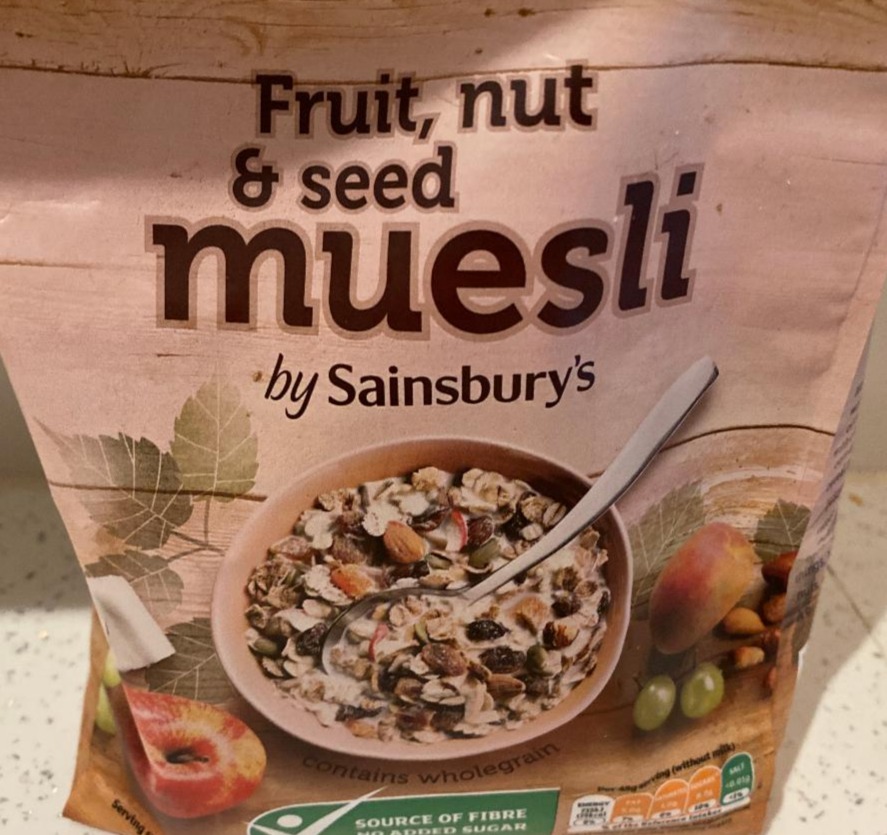 Fotografie - Fruit, nut and seed muesli Sainsbury’s