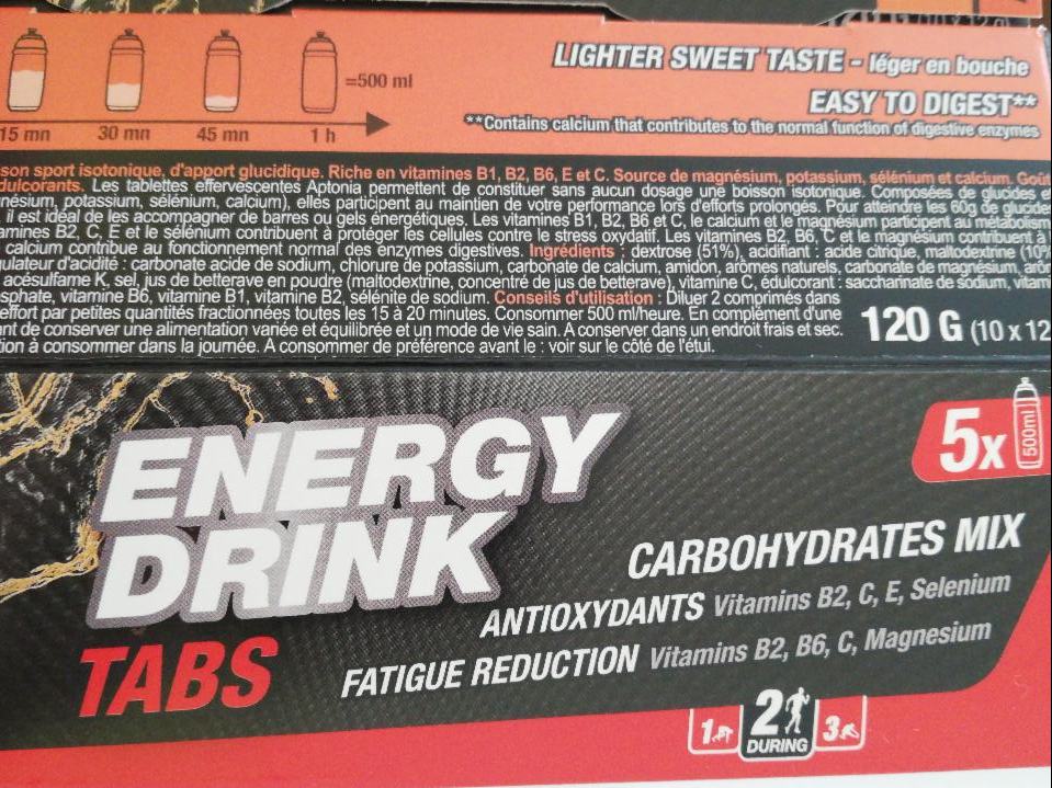Fotografie - Energy drink tabs Aptonia