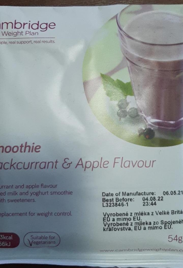Fotografie - Smoothie Blackcurrant & Apple Flavour Cambridge Weight Plan