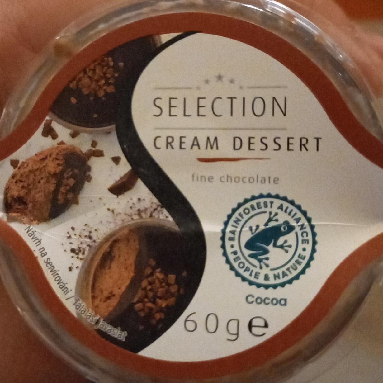 Fotografie - Cream desert Fine chocolate cocoa Selection