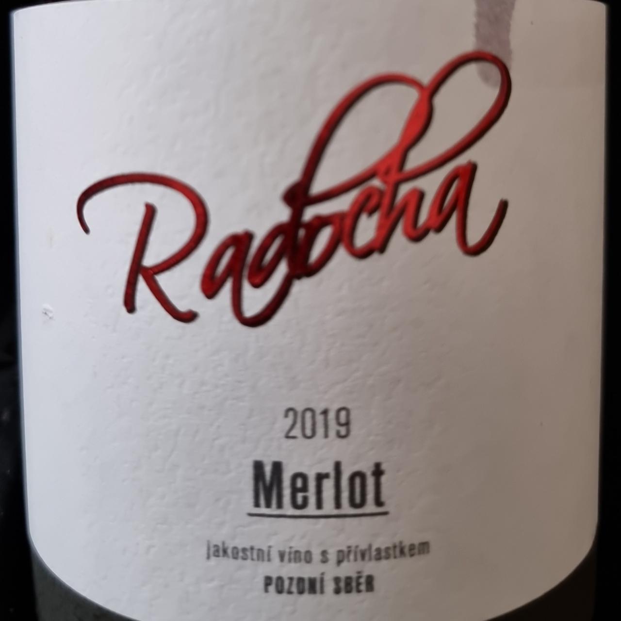 Fotografie - Merlot 2019 pozdní sběr Radocha