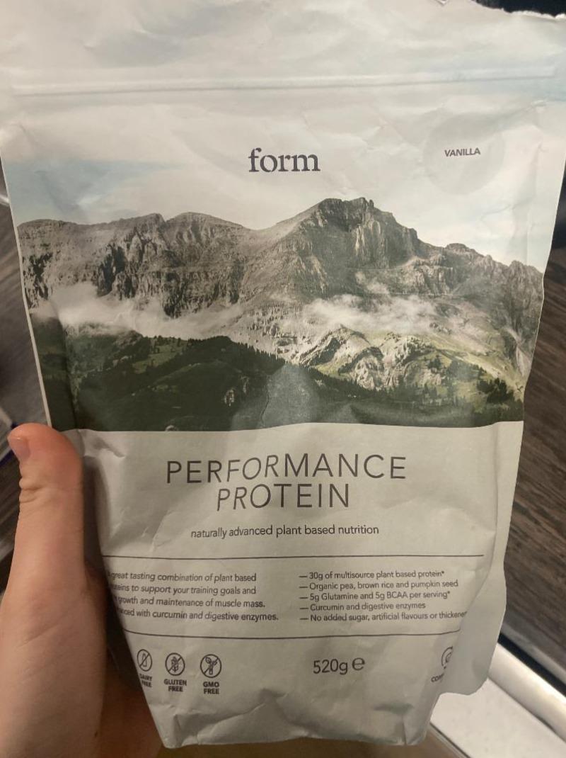 Fotografie - Performance protein Vanilla Form nutrition