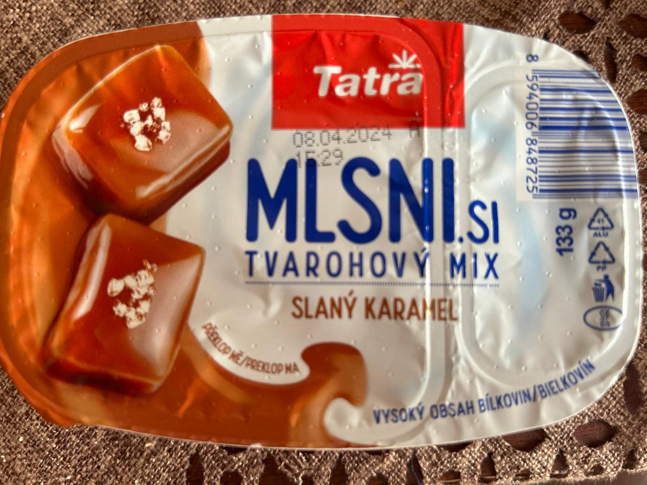 Fotografie - Mlsni.si tvarohový mix Slaný karamel Tatra