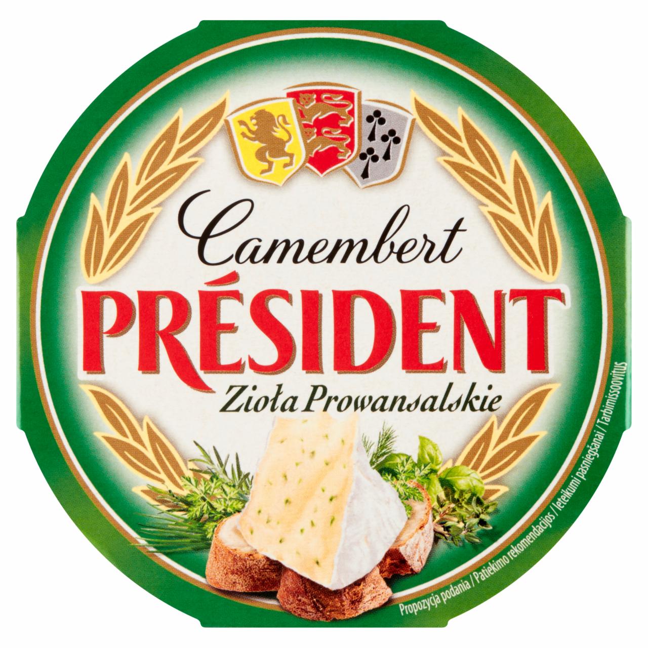 Fotografie - Camembert zioła prowansalskie (provensálské bylinky) Président