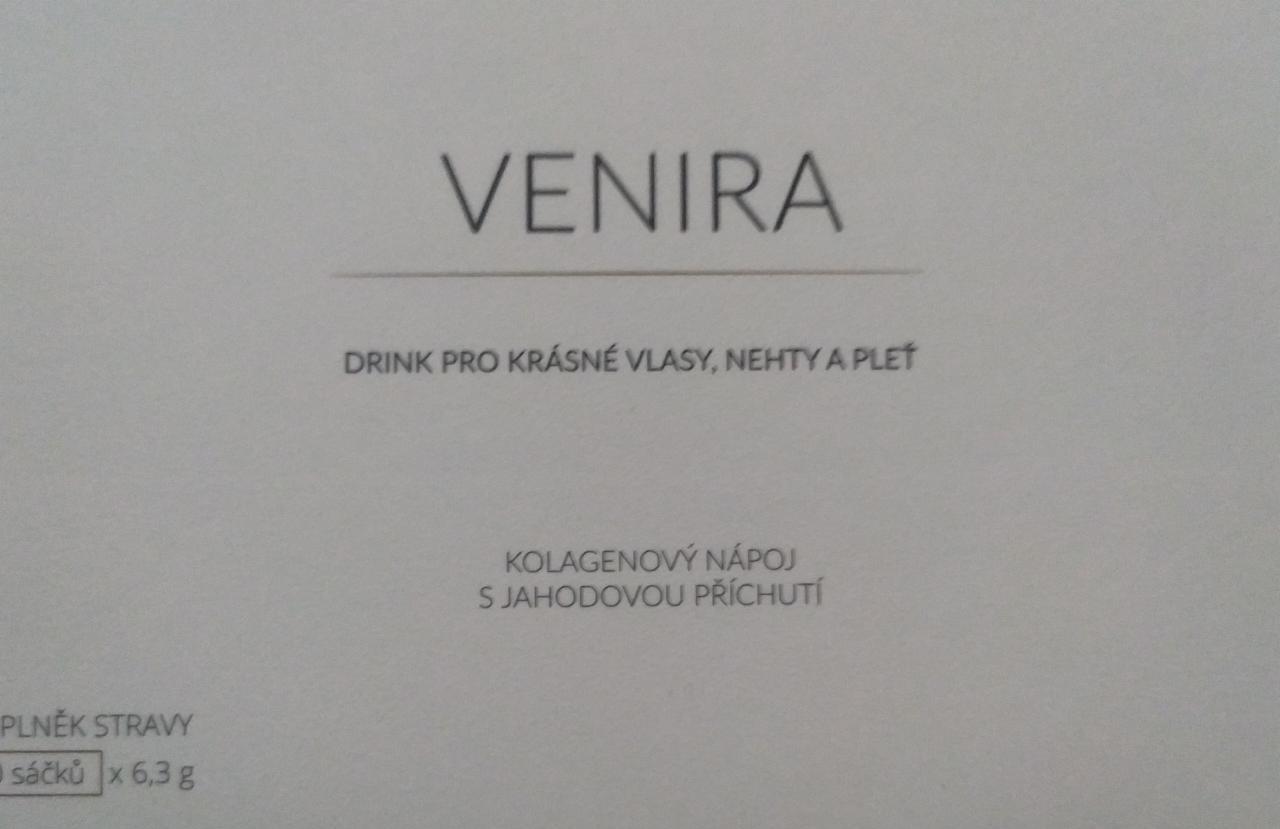 Fotografie - Kolagenový nápoj s jahodovou příchutí Venira