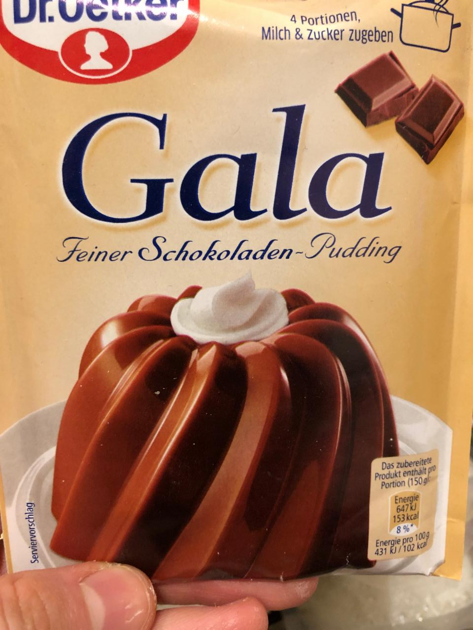 Fotografie - Gala Feiner Schokoladen-Pudding Dr.Oetker