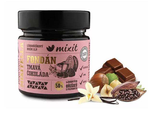 Fotografie - Mixitella Lískový oříšek z Piemontu Tmavá čokoláda Fondán Mixit