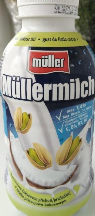 Fotografie - Müllermilch pistáciovo kokosový Müller