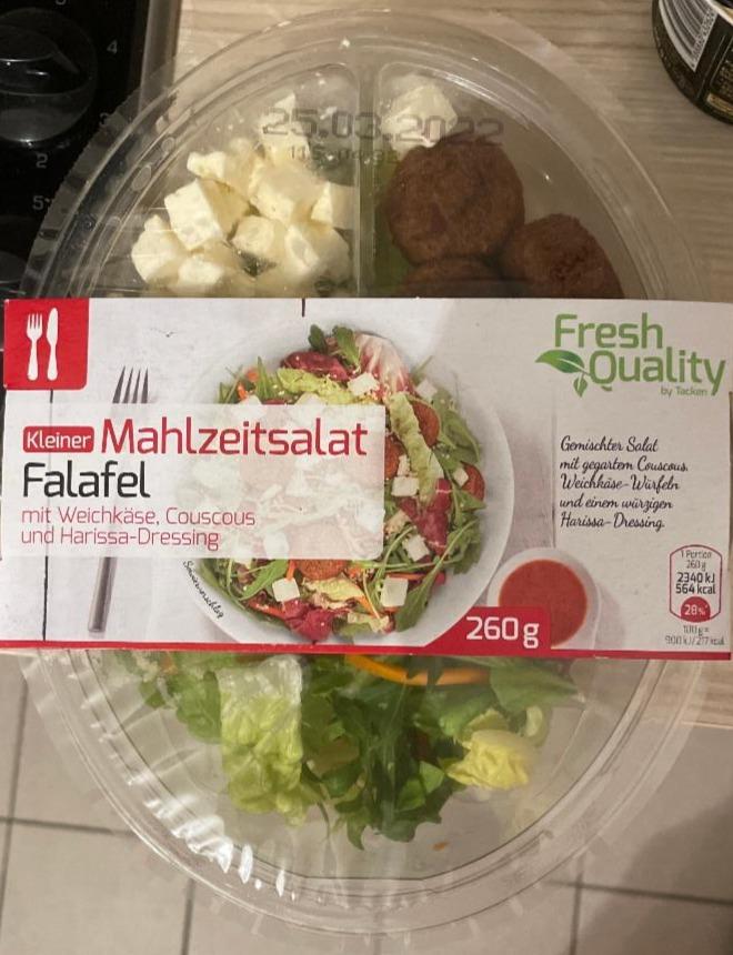Fotografie - Kleiner Mahlzeitsalat Falafel Fresh Quality by Tacken