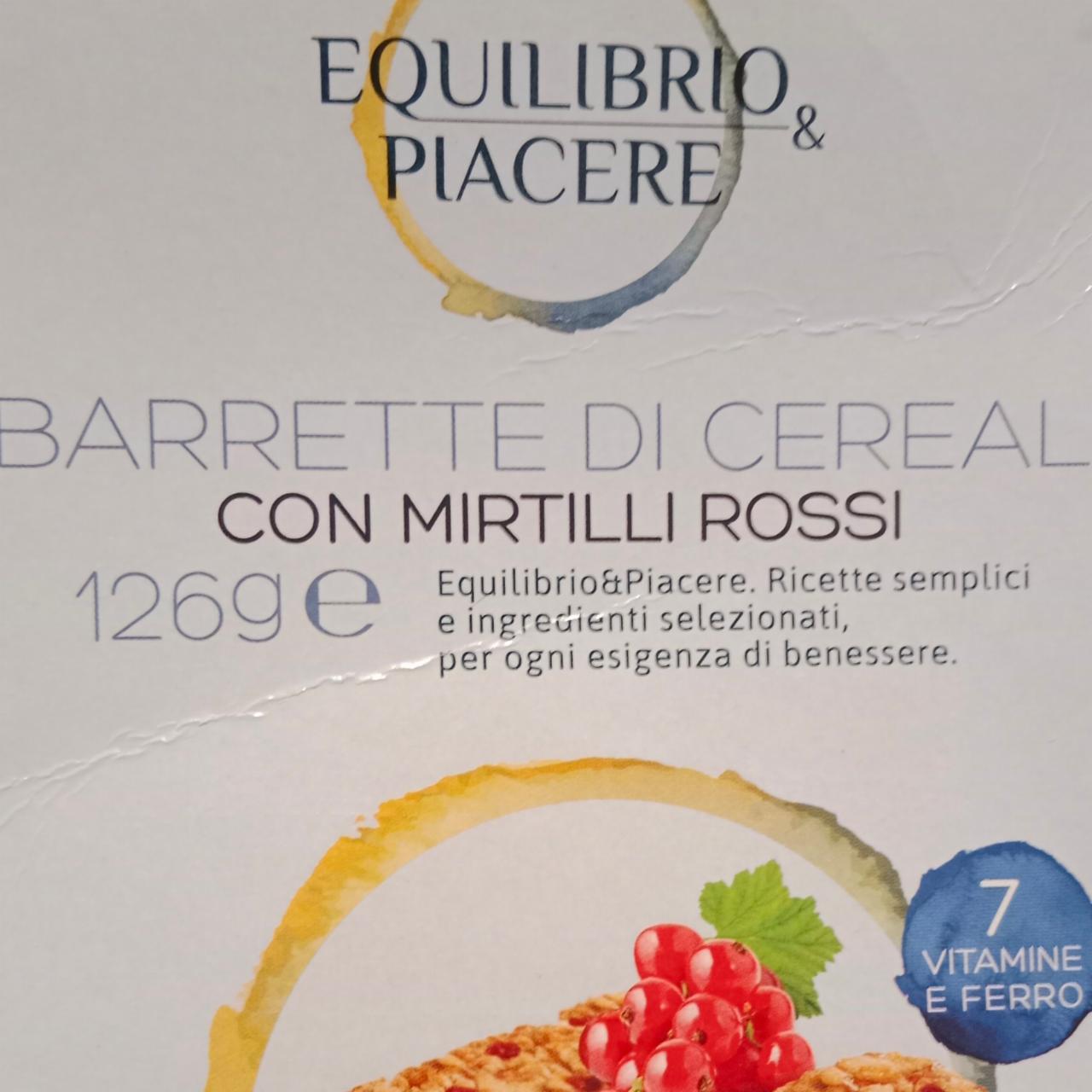 Fotografie - Barrette di Cereali con Mirtilli Rossi Equilibrio & Piacere