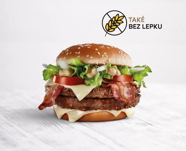 Fotografie - Double Big Tasty Bacon bezlepkový McDonald's