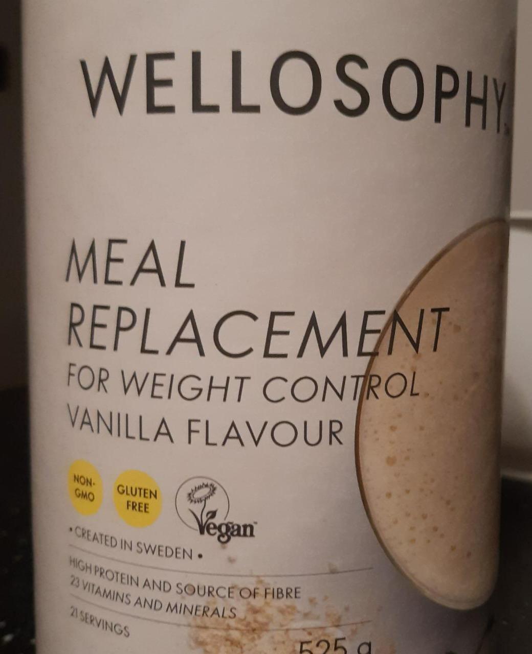 Fotografie - Meal replacement vanilla flavour Wellosophy
