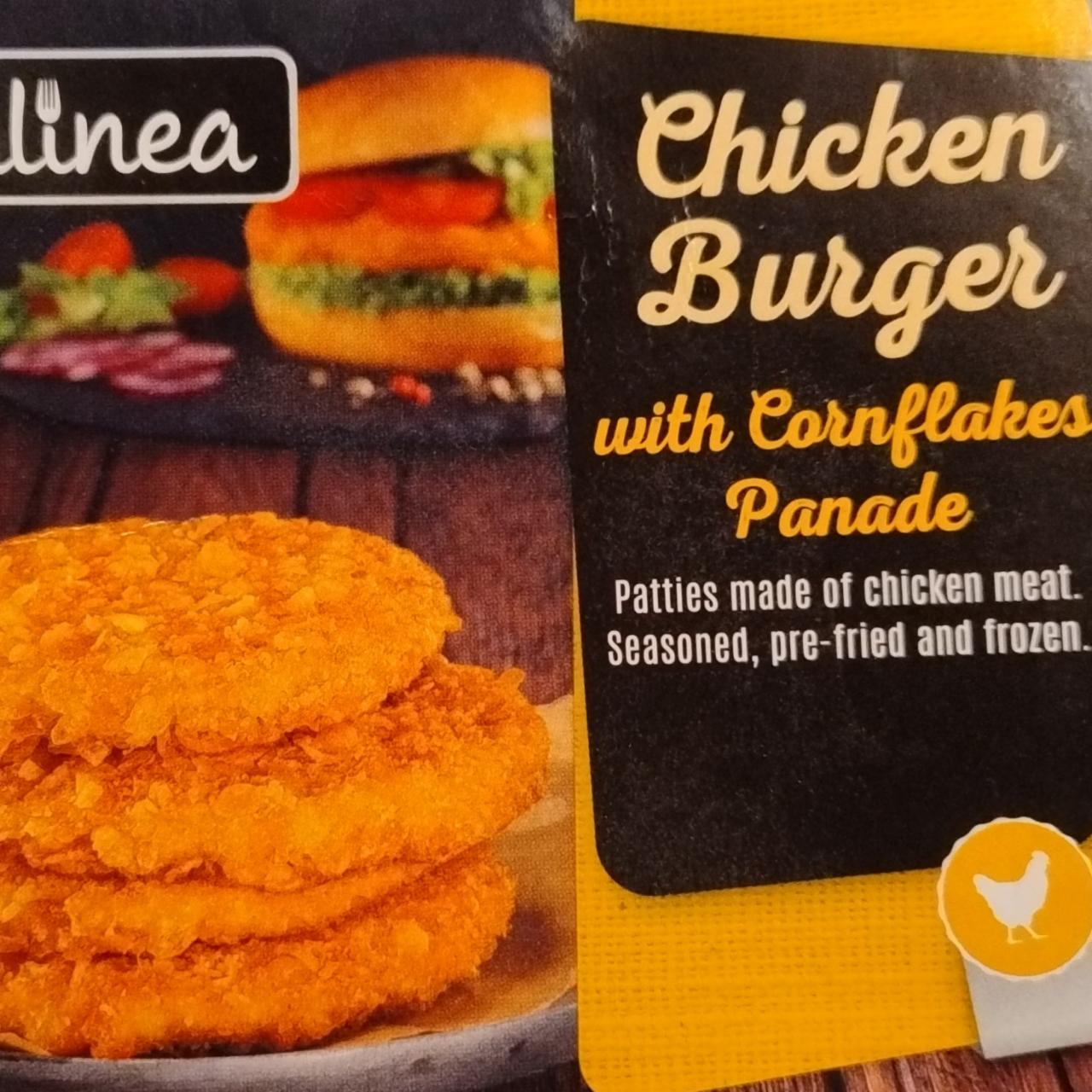 Fotografie - Chicken burger with cornflakes Panade Culinea