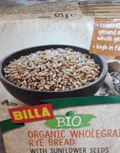 Fotografie - Organic wholegrain rye bread with sunflower seeds bio Billa