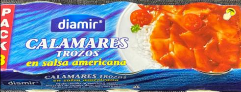 Fotografie - Calamares trozos en salsa americana Diamir
